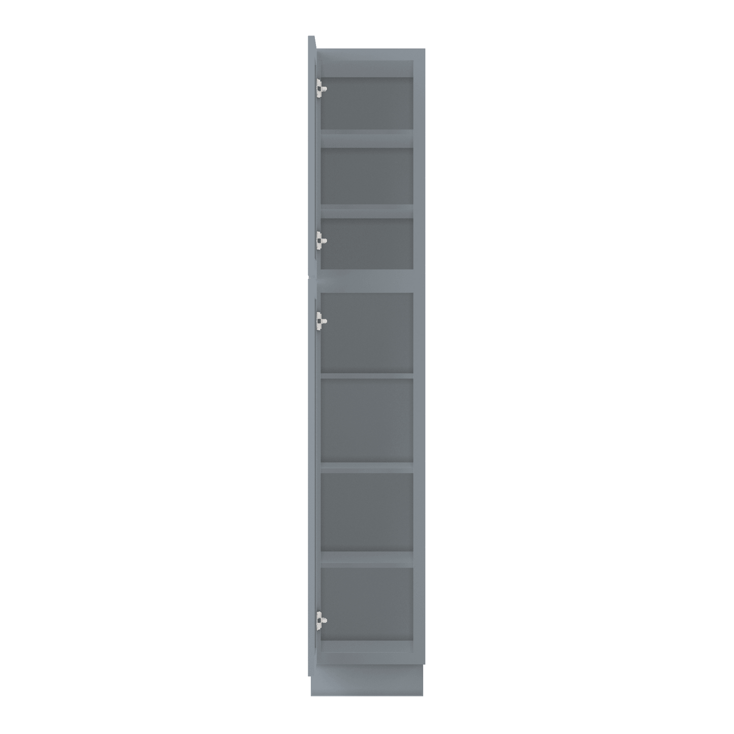 Utility Kitchen Cabinet U1584 Colonial Gray LessCare 15 in. width 84 in. height 24 in. depth - Kitchen Cabinets