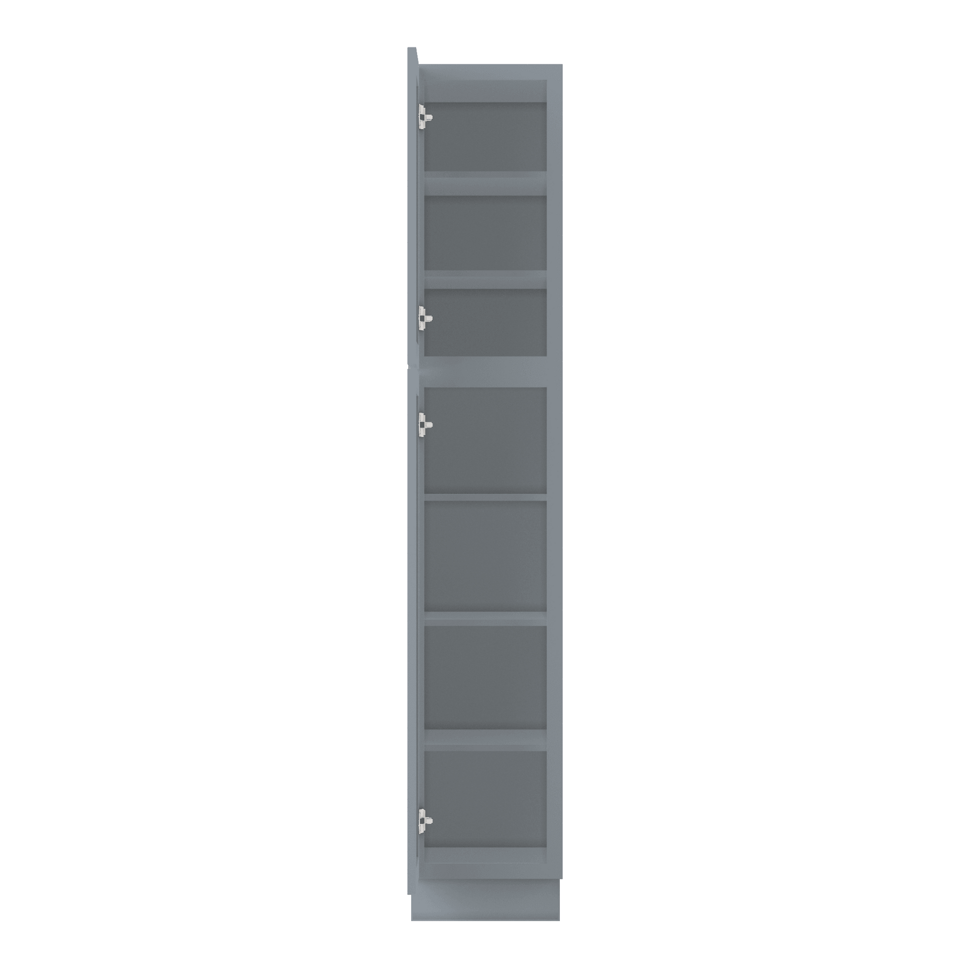 Utility Kitchen Cabinet U1584 Colonial Gray LessCare 15 in. width 84 in. height 24 in. depth - Kitchen Cabinets