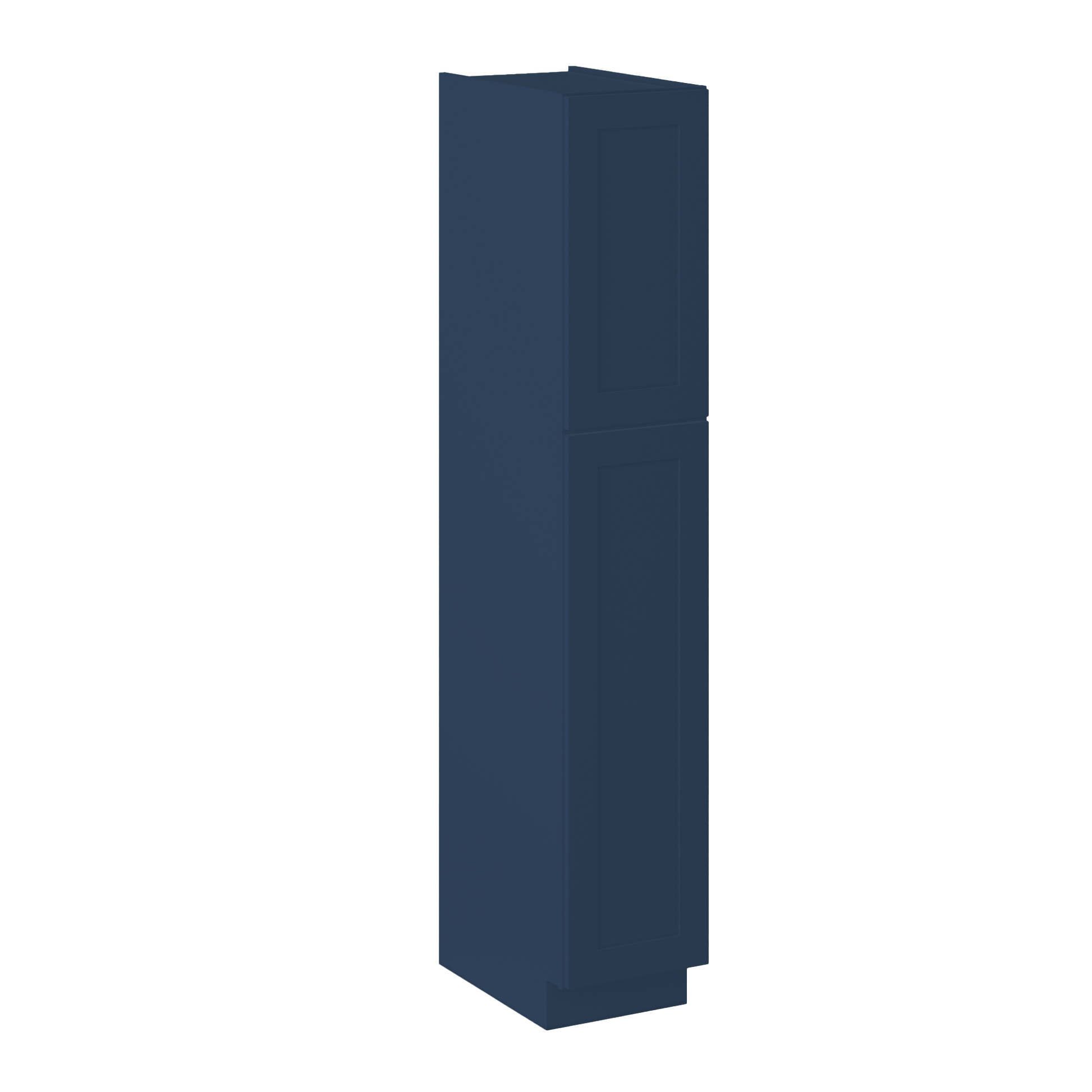 Utility Kitchen Cabinet U1584 Danbury Blue LessCare 15 in. width 84 in. height 24 in. depth - Kitchen Cabinets