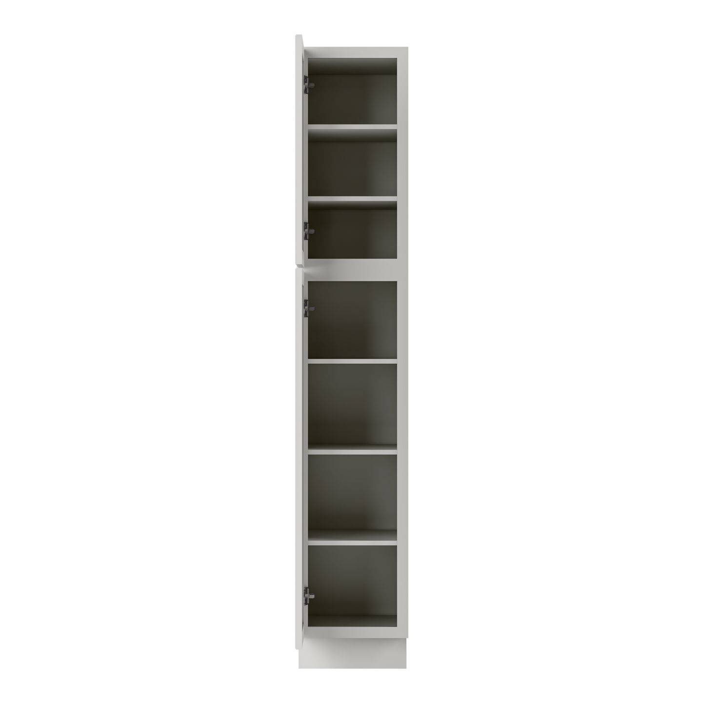 Utility Kitchen Cabinet U1584 Milan Pearl 15 in. width 84 in. height 24 in. depth - Kitchen Cabinets