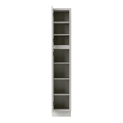Utility Kitchen Cabinet U1584 Milan Pearl 15 in. width 84 in. height 24 in. depth - Kitchen Cabinets