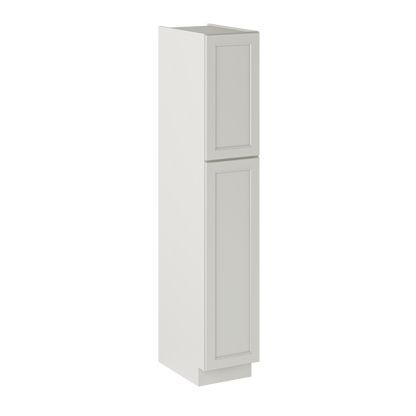 Utility Kitchen Cabinet U1584 Milan Pearl 15 in. width 84 in. height 24 in. depth - Kitchen Cabinets