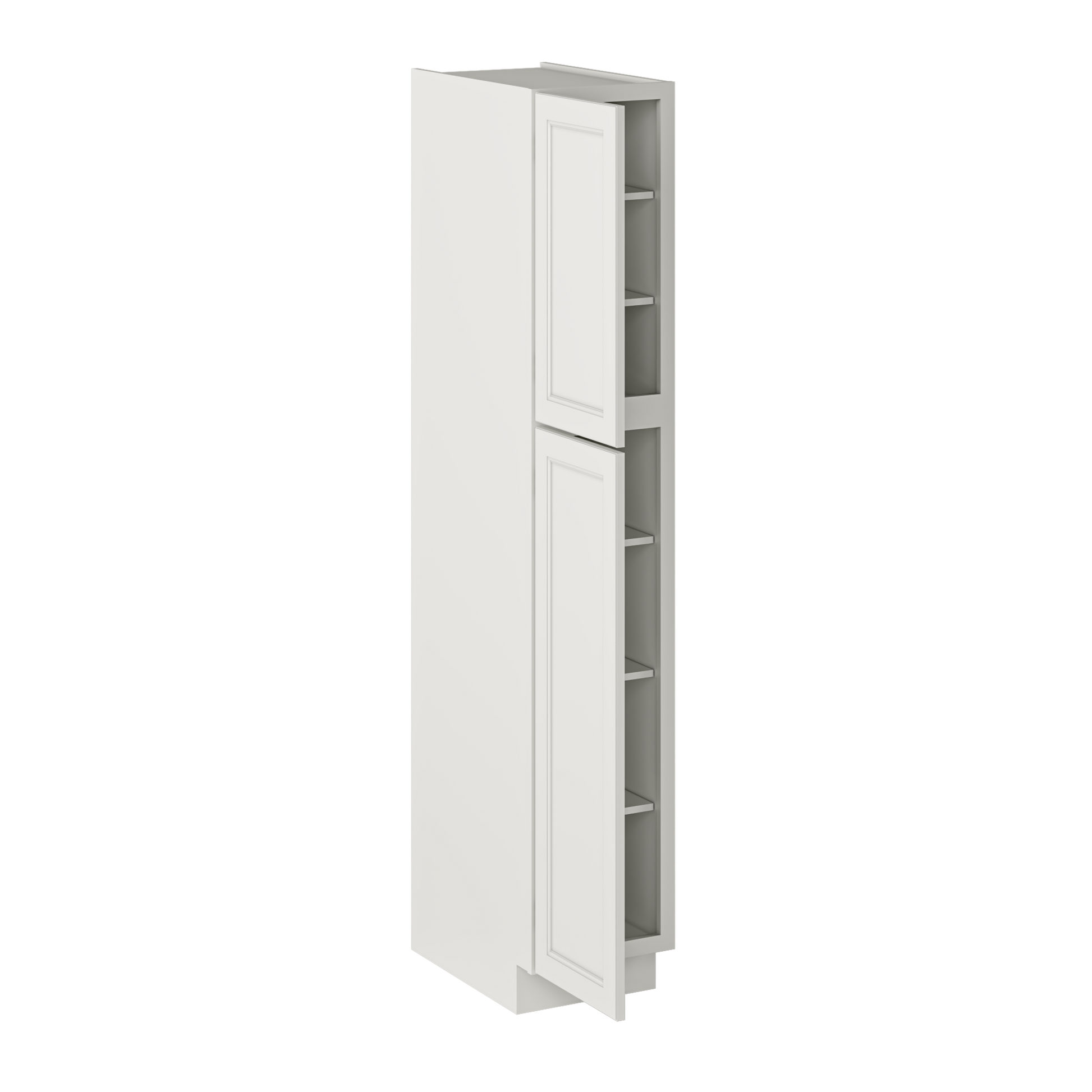 Utility Kitchen Cabinet U1584 Milan Pearl 15 in. width 84 in. height 24 in. depth - Kitchen Cabinets