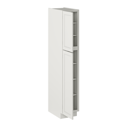 Utility Kitchen Cabinet U1584 Milan Pearl 15 in. width 84 in. height 24 in. depth - Kitchen Cabinets
