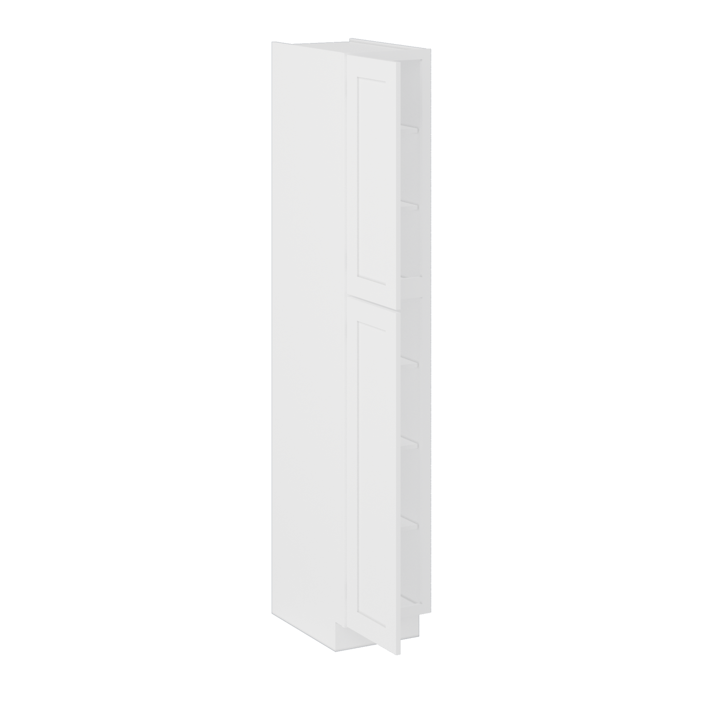 Utility Kitchen Cabinet U1590 Alpina White LessCare 15 in. width 90 in. height 24 in. depth - Kitchen Cabinets