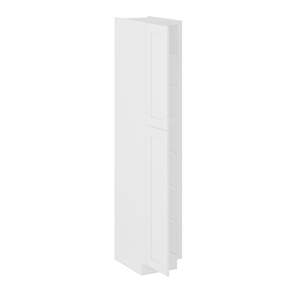 Utility Kitchen Cabinet U1590 Alpina White LessCare 15 in. width 90 in. height 24 in. depth - Kitchen Cabinets