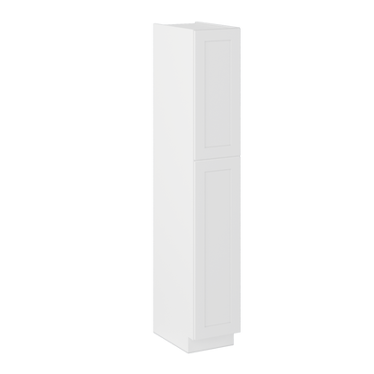 Utility Kitchen Cabinet U1590 Alpina White LessCare 15 in. width 90 in. height 24 in. depth - Kitchen Cabinets