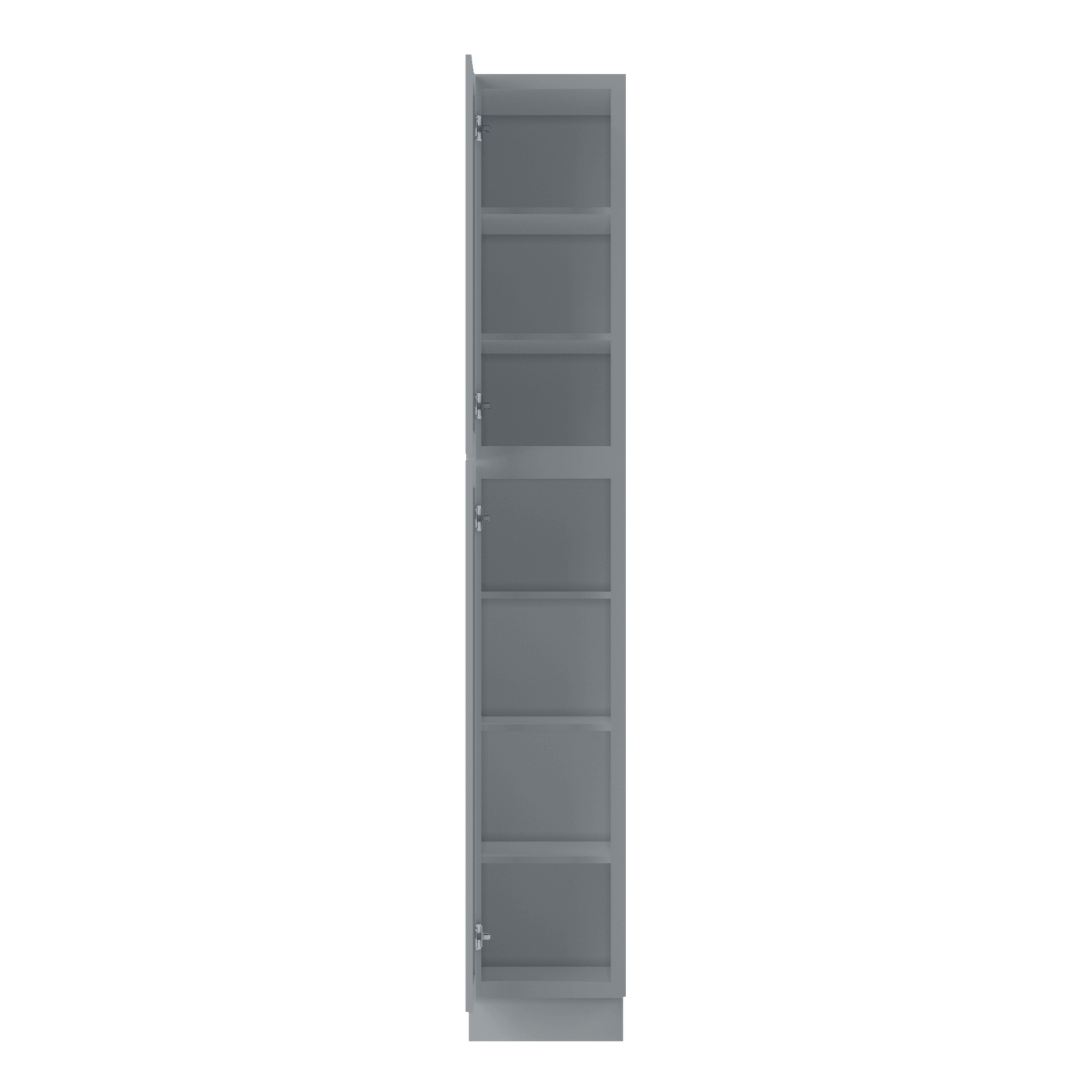 Utility Kitchen Cabinet U1590 Colonial Gray LessCare 15 in. width 90 in. height 24 in. depth - Kitchen Cabinets