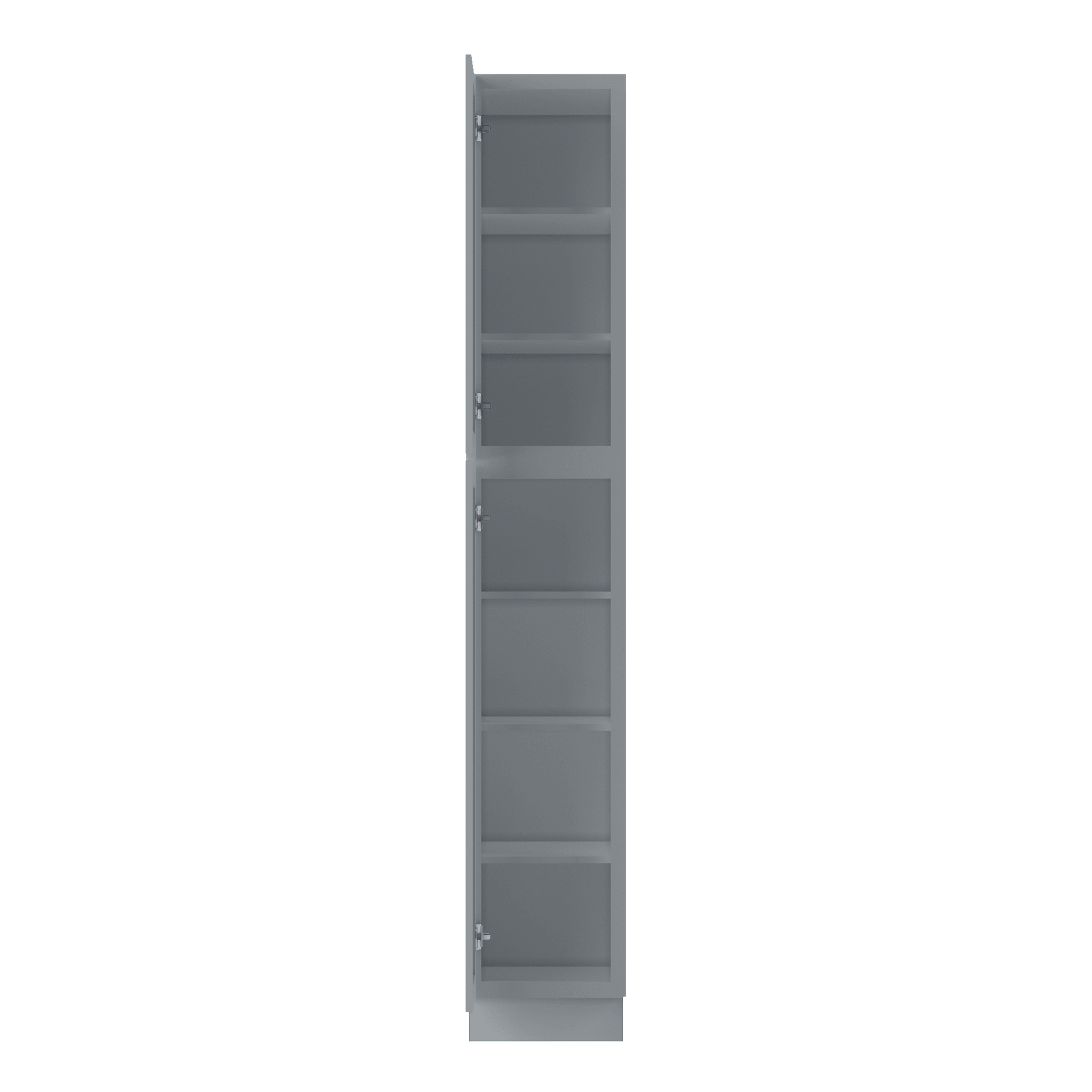 Utility Kitchen Cabinet U1590 Colonial Gray LessCare 15 in. width 90 in. height 24 in. depth - Kitchen Cabinets