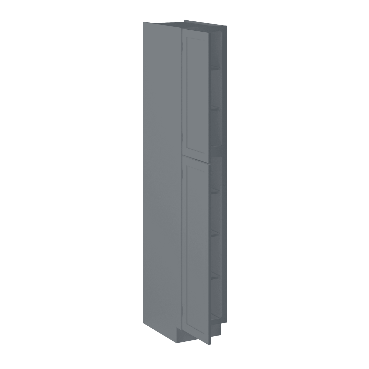 Utility Kitchen Cabinet U1590 Colonial Gray LessCare 15 in. width 90 in. height 24 in. depth - Kitchen Cabinets