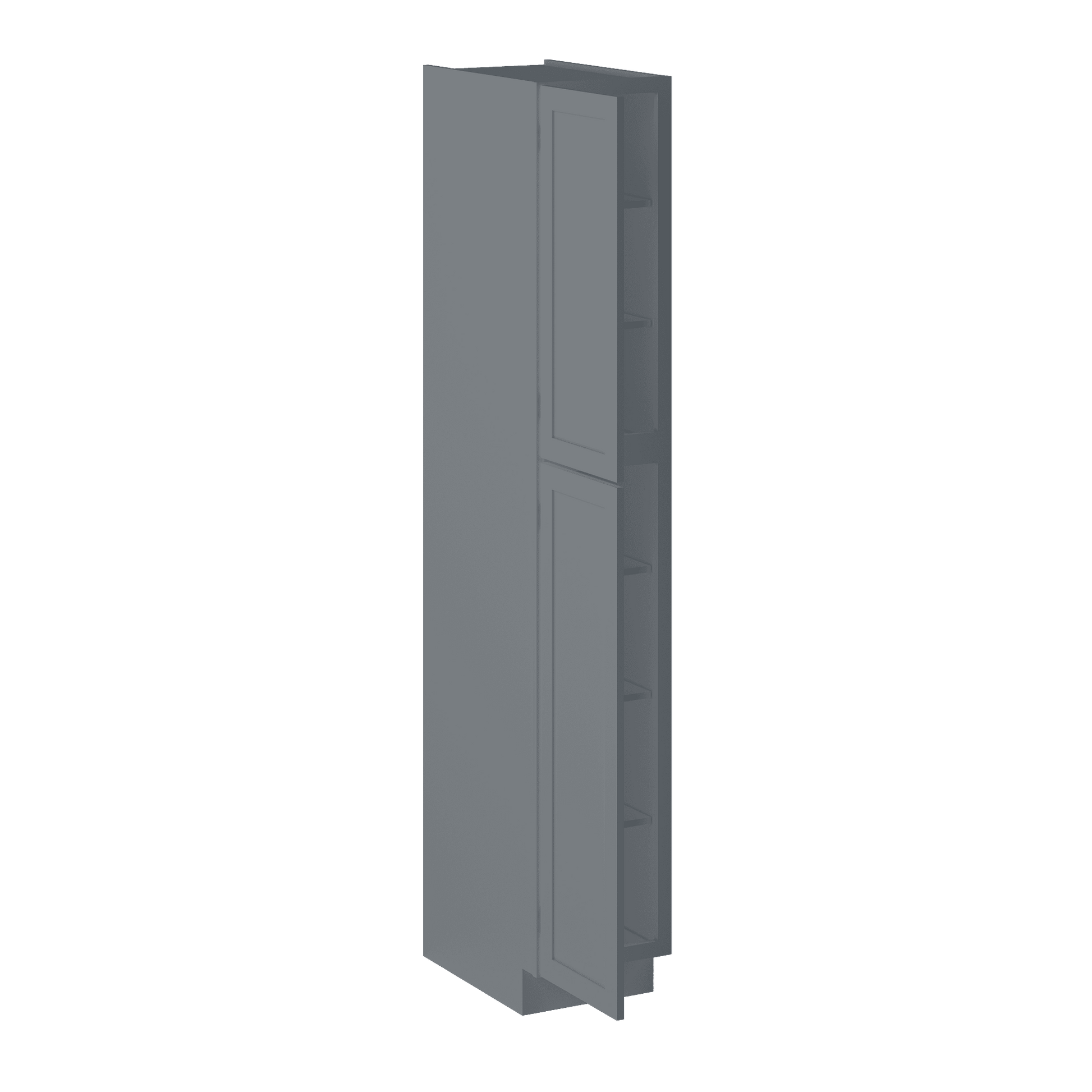 Utility Kitchen Cabinet U1590 Colonial Gray LessCare 15 in. width 90 in. height 24 in. depth - Kitchen Cabinets