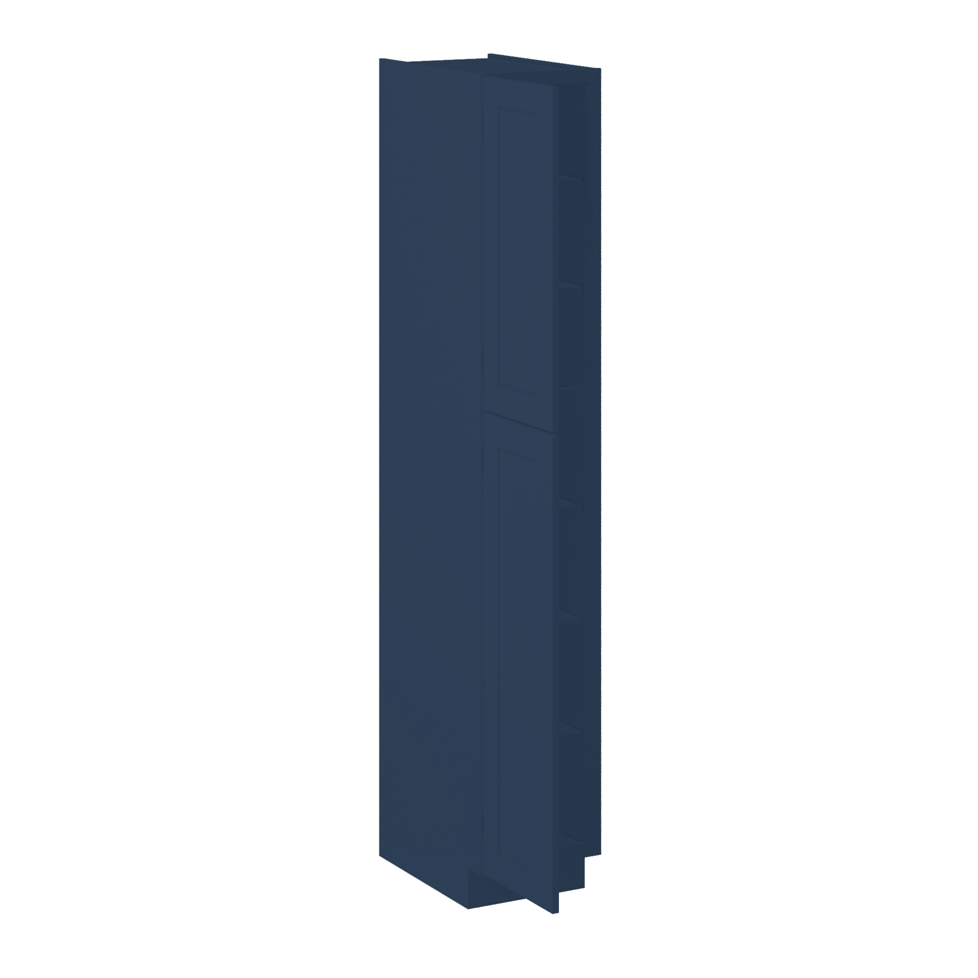 Utility Kitchen Cabinet U1590 Danbury Blue LessCare 15 in. width 90 in. height 24 in. depth - Kitchen Cabinets