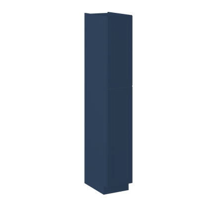 Utility Kitchen Cabinet U1590 Danbury Blue LessCare 15 in. width 90 in. height 24 in. depth - Kitchen Cabinets