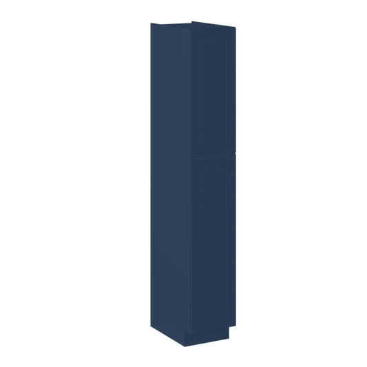 Utility Kitchen Cabinet U1590 Danbury Blue LessCare 15 in. width 90 in. height 24 in. depth - Kitchen Cabinets