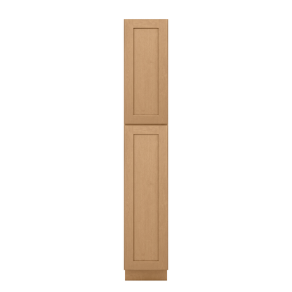 Utility Kitchen Cabinet U1590 Shaker Toffee LessCare 15 in. width 90 in. height 24 in. depth - Kitchen Cabinets
