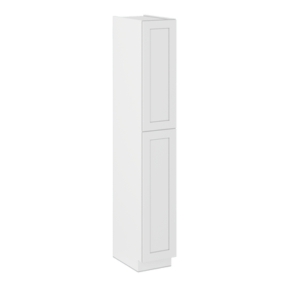 Utility Kitchen Cabinet U1596 Alpina White LessCare 15 in. width 96 in. height 24 in. depth - Kitchen Cabinets