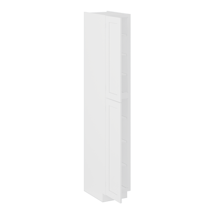 Utility Kitchen Cabinet U1596 Alpina White LessCare 15 in. width 96 in. height 24 in. depth - Kitchen Cabinets