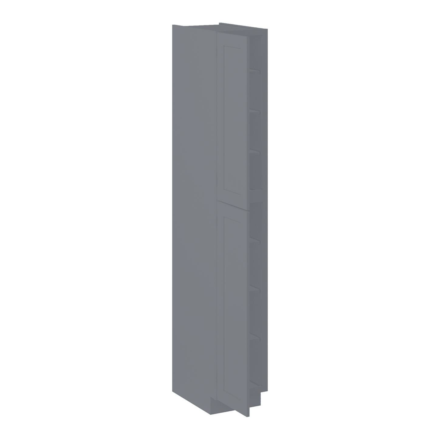 Utility Kitchen Cabinet U1596 Colonial Gray LessCare 15 in. width 96 in. height 24 in. depth - Kitchen Cabinets