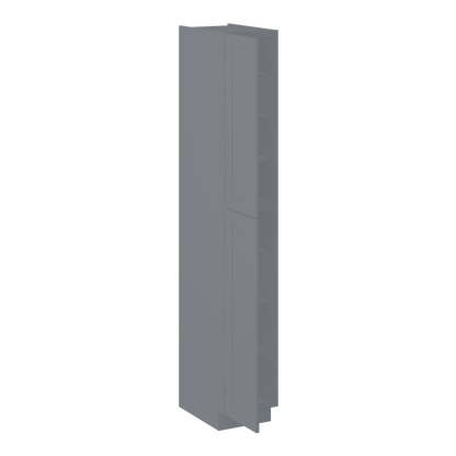 Utility Kitchen Cabinet U1596 Colonial Gray LessCare 15 in. width 96 in. height 24 in. depth - Kitchen Cabinets