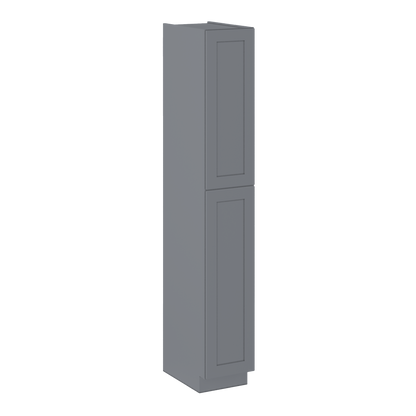 Utility Kitchen Cabinet U1596 Colonial Gray LessCare 15 in. width 96 in. height 24 in. depth - Kitchen Cabinets