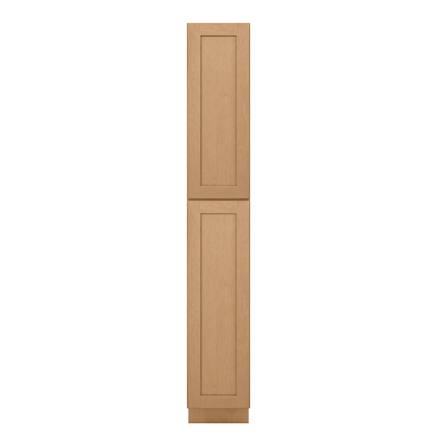 Utility Kitchen Cabinet U1596 Shaker Toffee LessCare 15 in. width 96 in. height 24 in. depth - Kitchen Cabinets
