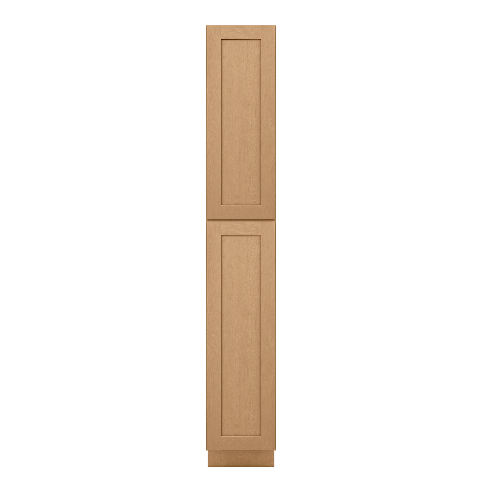 Utility Kitchen Cabinet U1596 Shaker Toffee LessCare 15 in. width 96 in. height 24 in. depth - Kitchen Cabinets