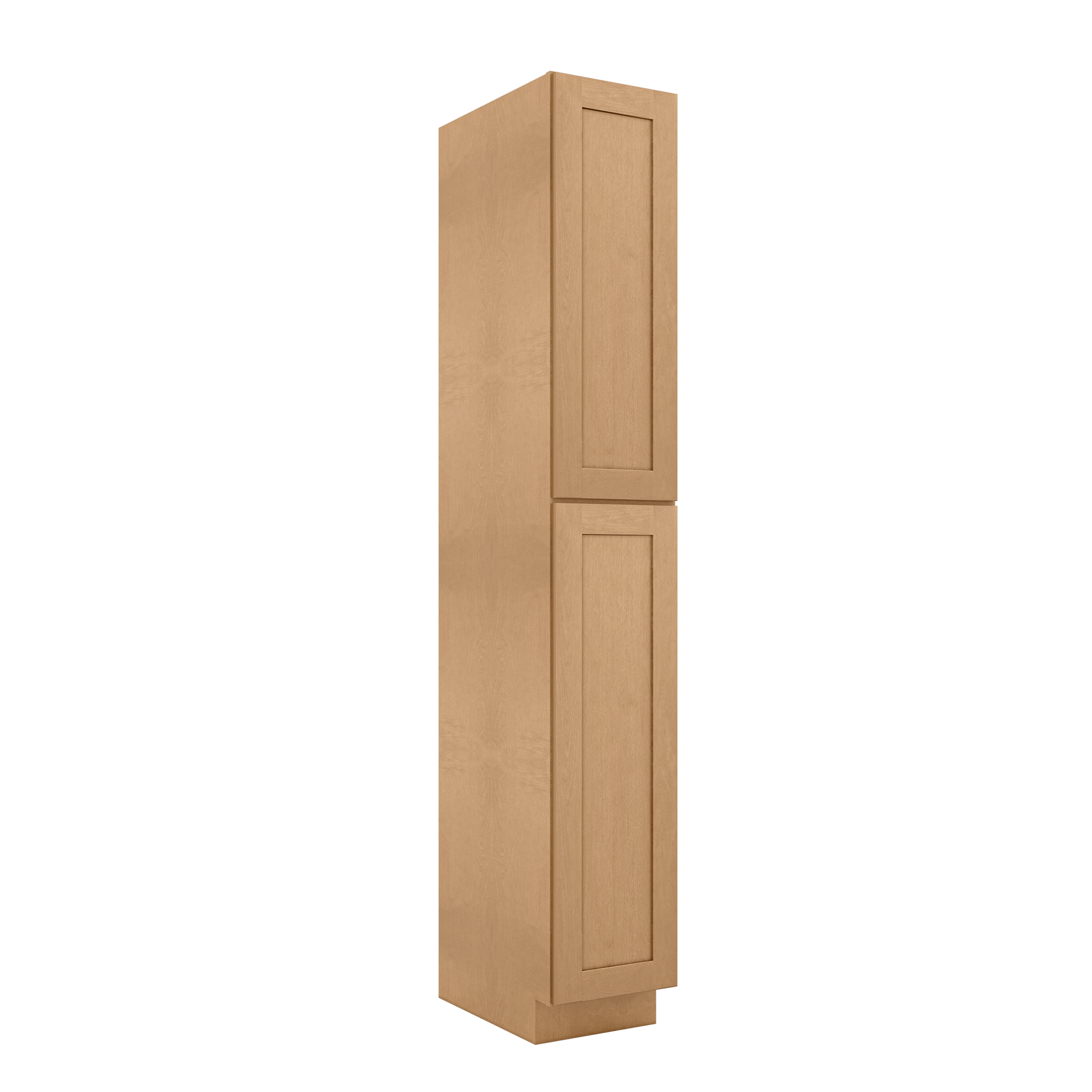 Utility Kitchen Cabinet U1596 Shaker Toffee LessCare 15 in. width 96 in. height 24 in. depth - Kitchen Cabinets