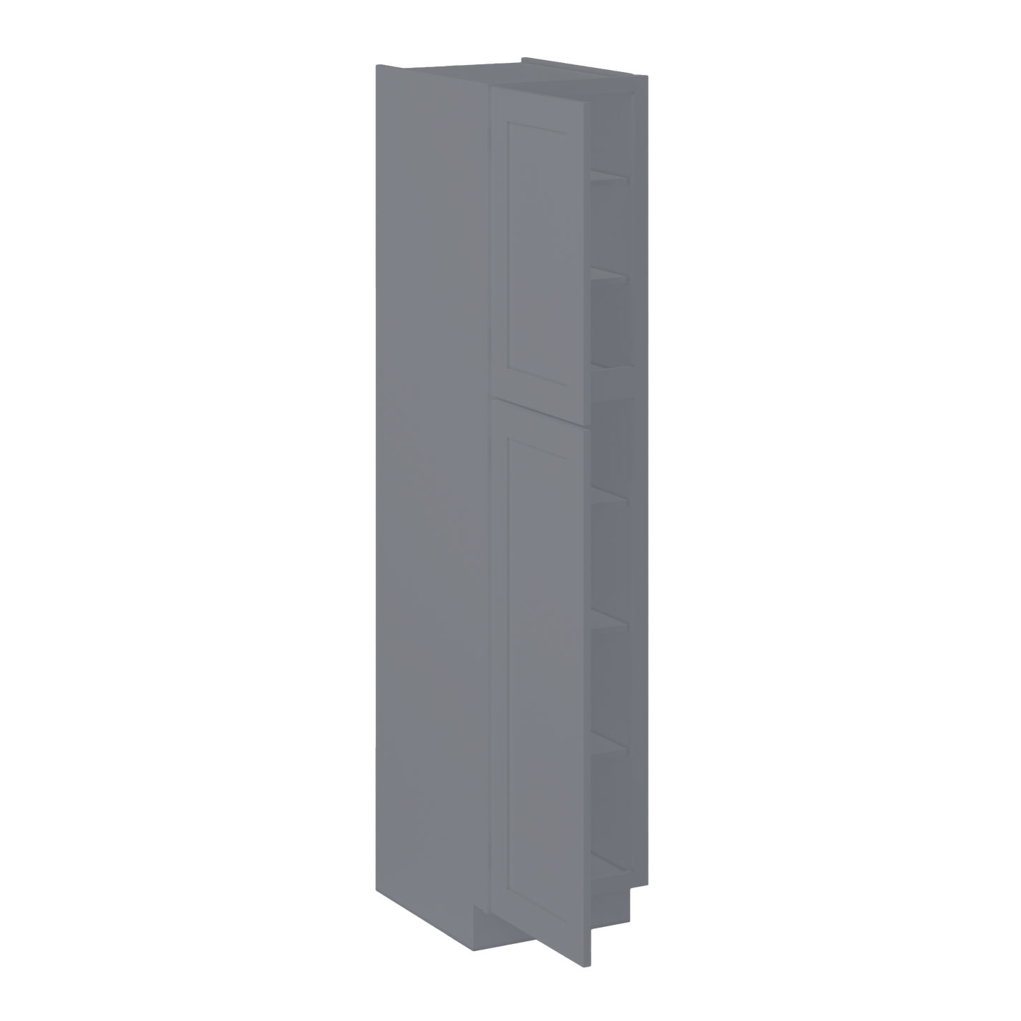 Utility Kitchen Cabinet U1884 Colonial Gray LessCare 18 in. width 84 in. height 24 in. depth - Kitchen Cabinets