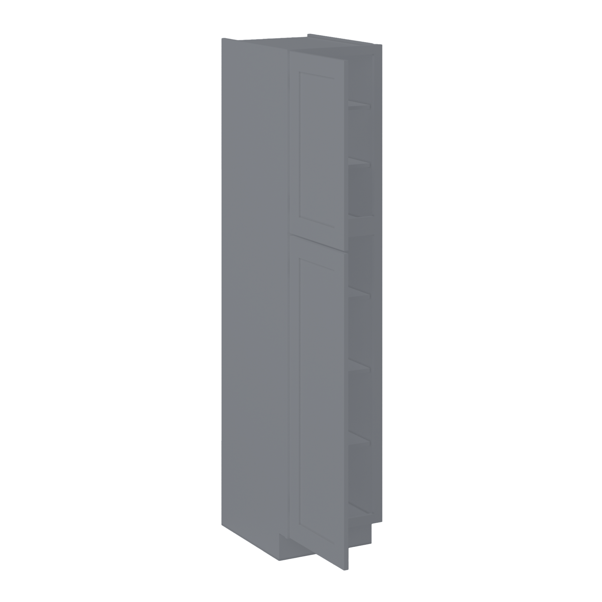 Utility Kitchen Cabinet U1884 Colonial Gray LessCare 18 in. width 84 in. height 24 in. depth - Kitchen Cabinets