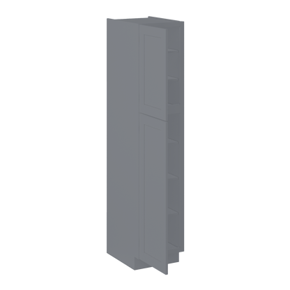 Utility Kitchen Cabinet U1884 Colonial Gray LessCare 18 in. width 84 in. height 24 in. depth - Kitchen Cabinets