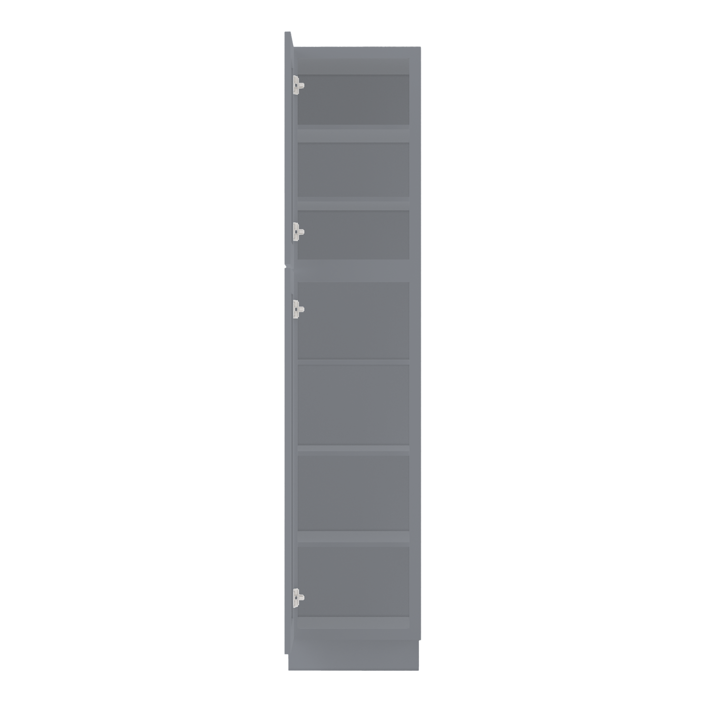 Utility Kitchen Cabinet U1884 Colonial Gray LessCare 18 in. width 84 in. height 24 in. depth - Kitchen Cabinets