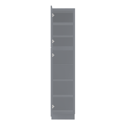 Utility Kitchen Cabinet U1884 Colonial Gray LessCare 18 in. width 84 in. height 24 in. depth - Kitchen Cabinets