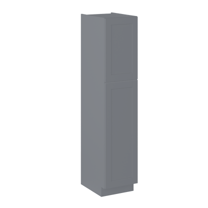 Utility Kitchen Cabinet U1884 Colonial Gray LessCare 18 in. width 84 in. height 24 in. depth - Kitchen Cabinets