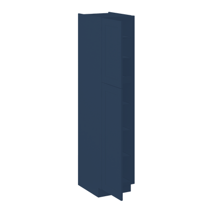 Utility Kitchen Cabinet U1884 Danbury Blue LessCare 18 in. width 84 in. height 24 in. depth - Kitchen Cabinets