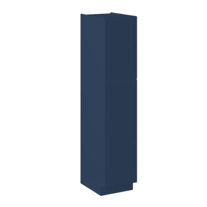 Utility Kitchen Cabinet U1884 Danbury Blue LessCare 18 in. width 84 in. height 24 in. depth - Kitchen Cabinets