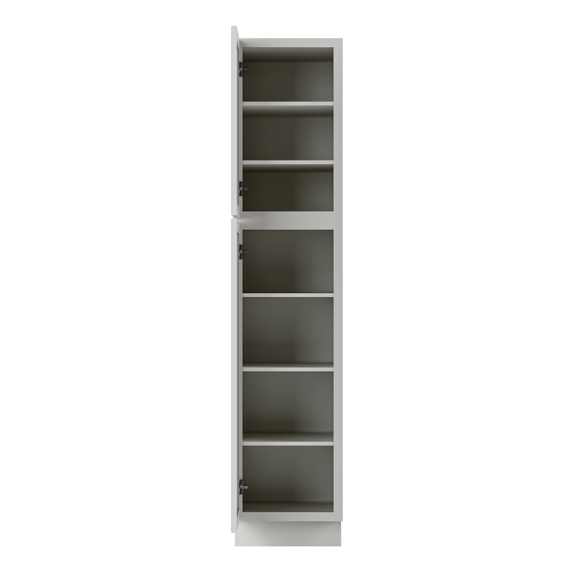 Utility Kitchen Cabinet U1884 Milan Pearl 18 in. width 84 in. height 24 in. depth - Kitchen Cabinets