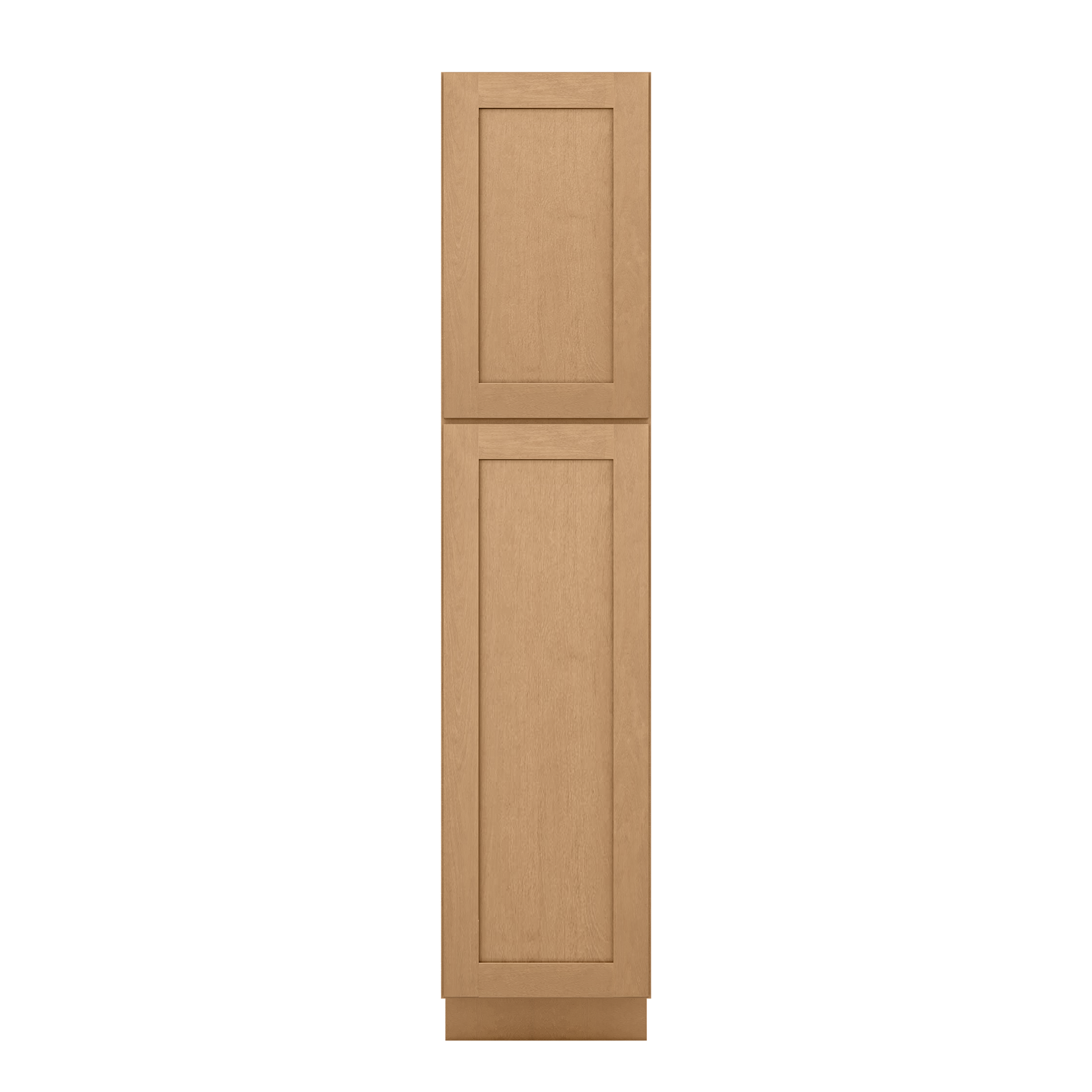 Utility Kitchen Cabinet U1884 Shaker Toffee LessCare 18 in. width 84 in. height 24 in. depth - Kitchen Cabinets