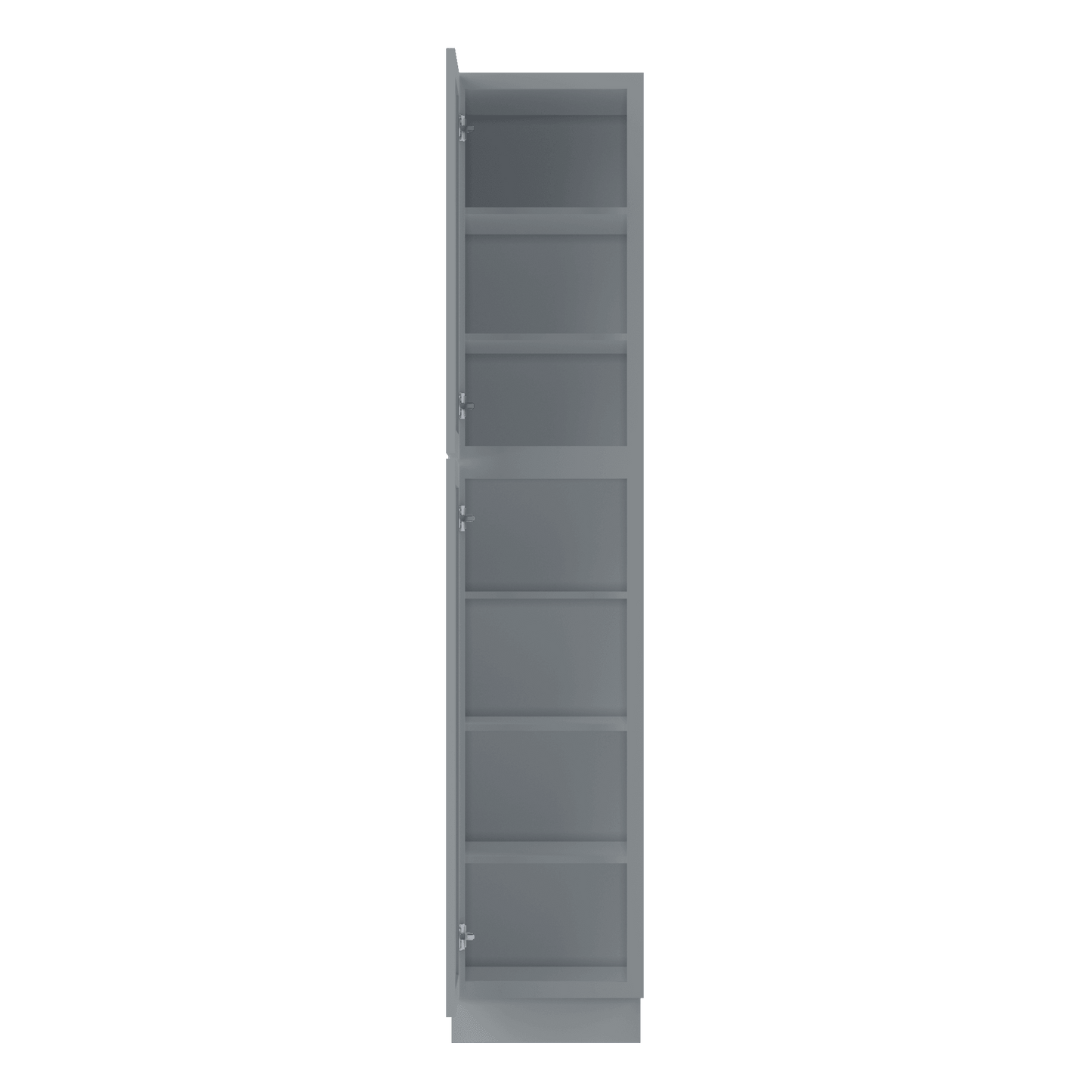 Utility Kitchen Cabinet U1890 Colonial Gray LessCare 18 in. width 90 in. height 24 in. depth - Kitchen Cabinets