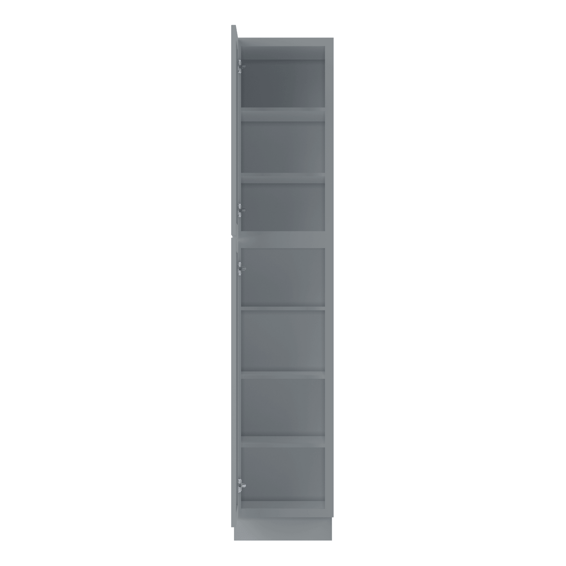 Utility Kitchen Cabinet U1890 Colonial Gray LessCare 18 in. width 90 in. height 24 in. depth - Kitchen Cabinets