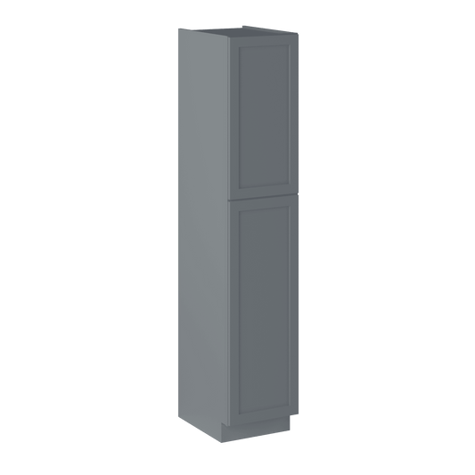 Utility Kitchen Cabinet U1890 Colonial Gray LessCare 18 in. width 90 in. height 24 in. depth - Kitchen Cabinets
