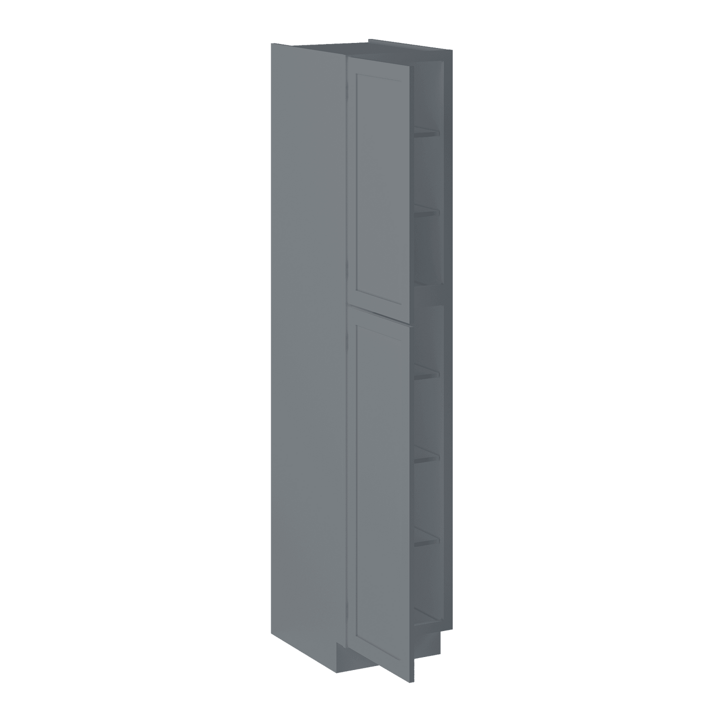 Utility Kitchen Cabinet U1890 Colonial Gray LessCare 18 in. width 90 in. height 24 in. depth - Kitchen Cabinets