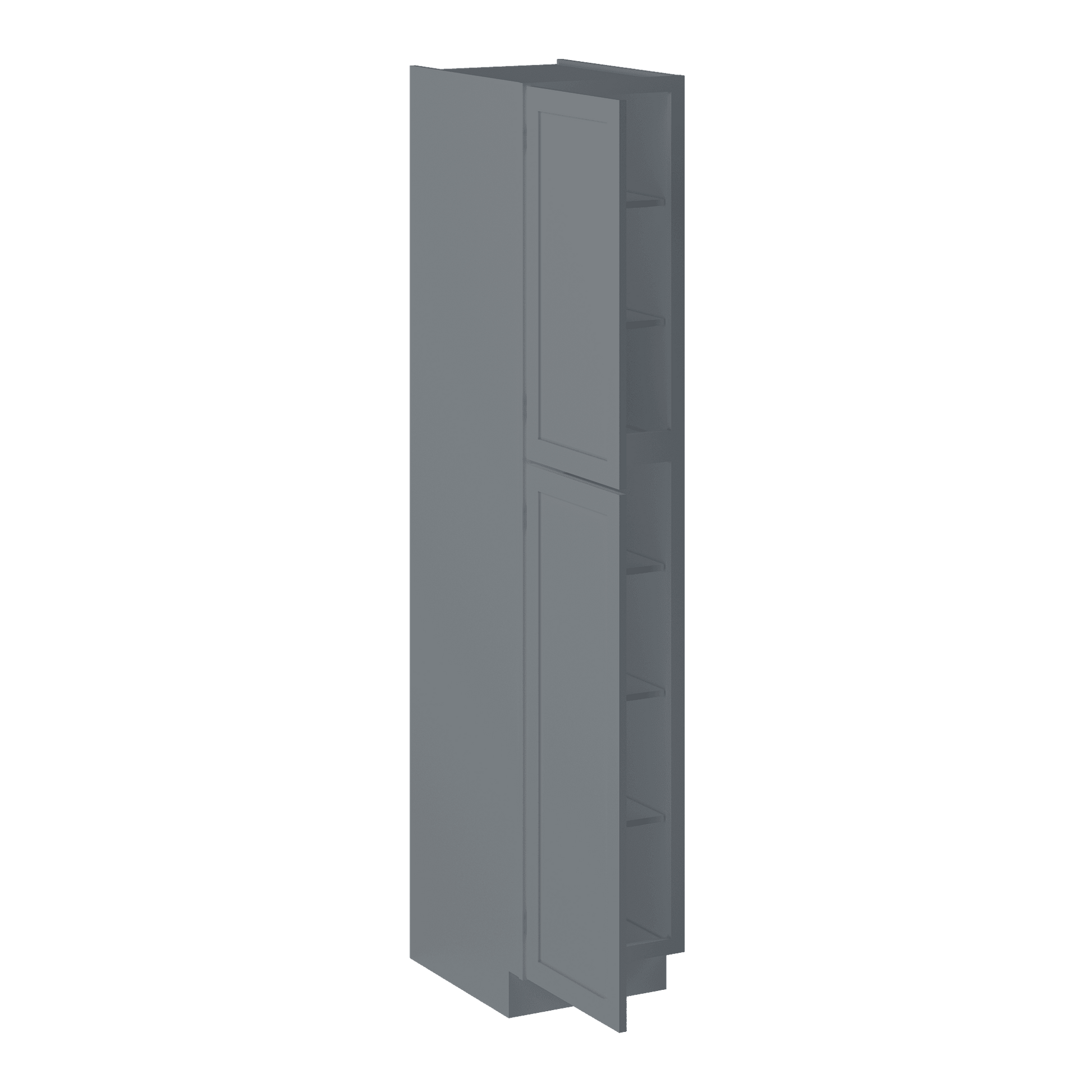 Utility Kitchen Cabinet U1890 Colonial Gray LessCare 18 in. width 90 in. height 24 in. depth - Kitchen Cabinets