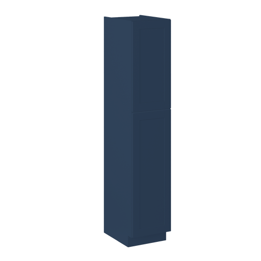 Utility Kitchen Cabinet U1890 Danbury Blue LessCare 18 in. width 90 in. height 24 in. depth - Kitchen Cabinets