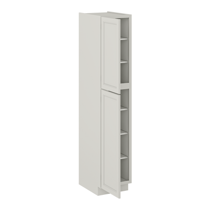 Utility Kitchen Cabinet U1890 Milan Pearl 18 in. width 90 in. height 24 in. depth - Kitchen Cabinets