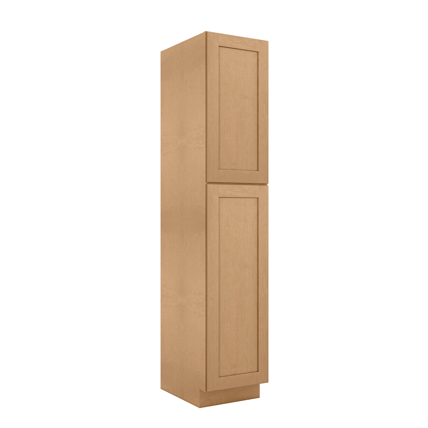 Utility Kitchen Cabinet U1890 Shaker Toffee LessCare 18 in. width 90 in. height 24 in. depth - Kitchen Cabinets