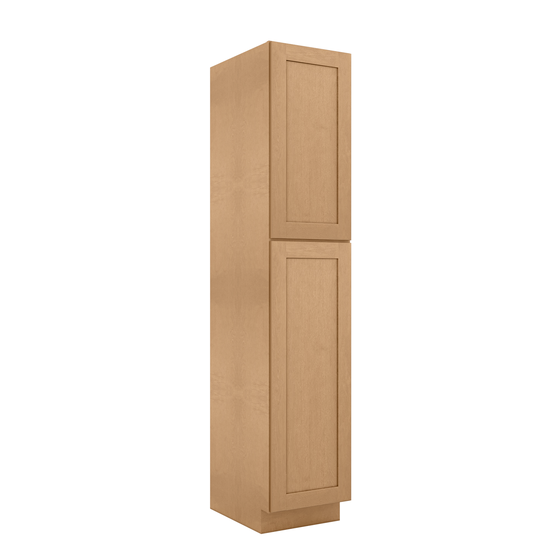 Utility Kitchen Cabinet U1890 Shaker Toffee LessCare 18 in. width 90 in. height 24 in. depth - Kitchen Cabinets