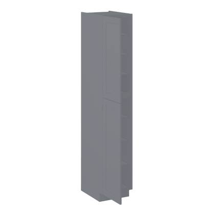 Utility Kitchen Cabinet U1896 Colonial Gray LessCare 18 in. width 96 in. height 24 in. depth - Kitchen Cabinets