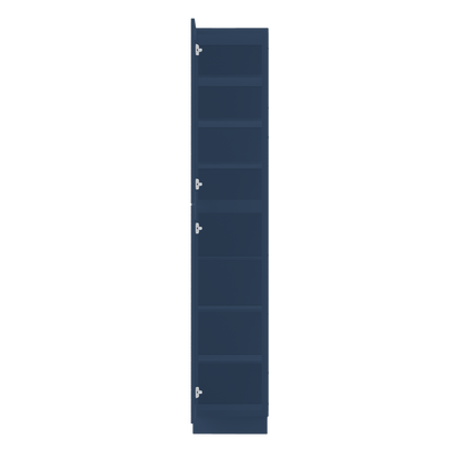 Utility Kitchen Cabinet U1896 Danbury Blue LessCare 18 in. width 96 in. height 24 in. depth - Kitchen Cabinets