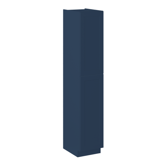 Utility Kitchen Cabinet U1896 Danbury Blue LessCare 18 in. width 96 in. height 24 in. depth - Kitchen Cabinets