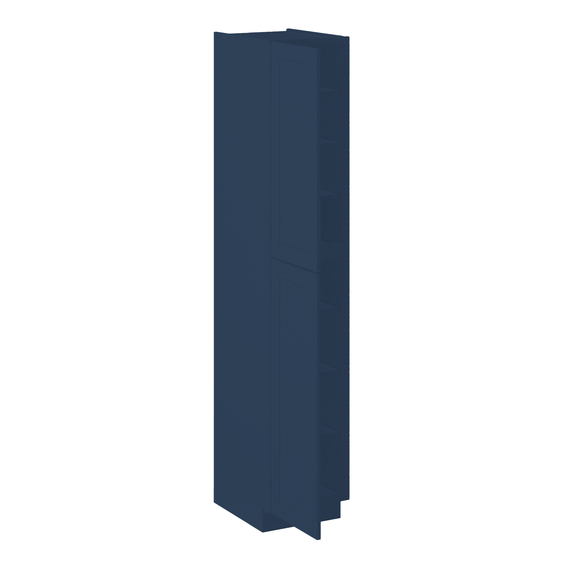 Utility Kitchen Cabinet U1896 Danbury Blue LessCare 18 in. width 96 in. height 24 in. depth - Kitchen Cabinets